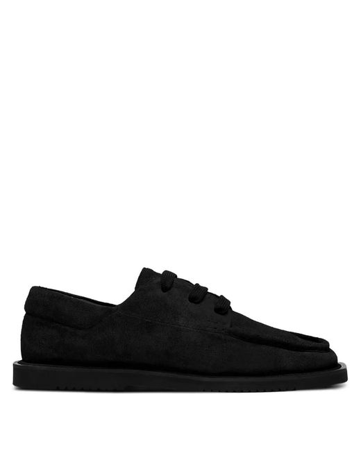 Referenc Black Suede Lace-Up Shoes for men