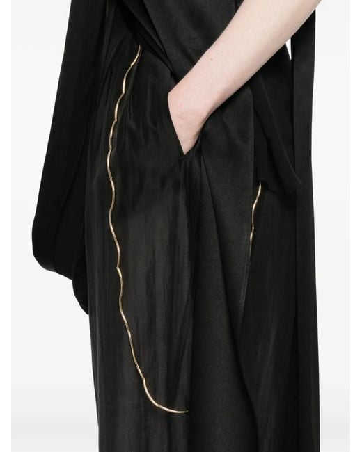 DARKPARK Black Chain-Detail Trousers