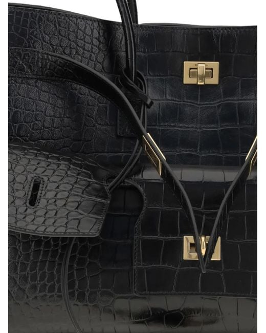 Balenciaga Black Bel Air Medium Shoulder Bag