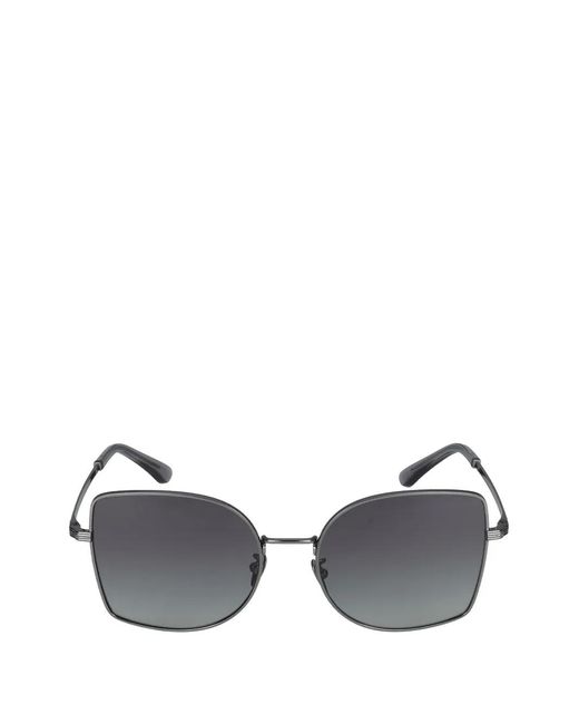 Giorgio Armani Metallic Geometric-Frame Sunglasses