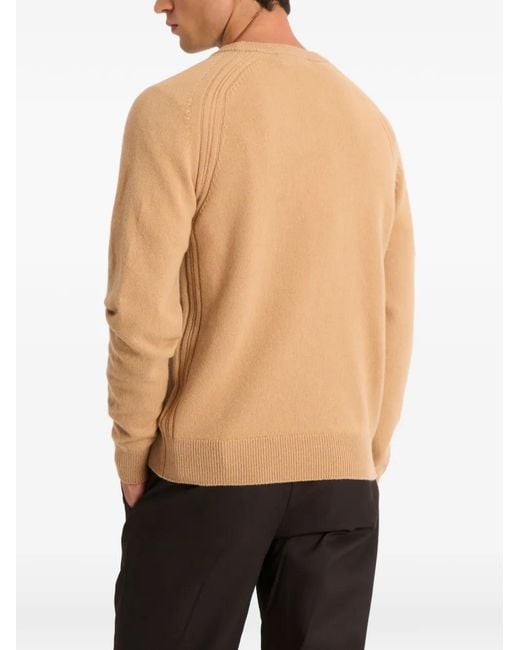 Pringle of Scotland Natural Crew-Neck Logo Sweater for men