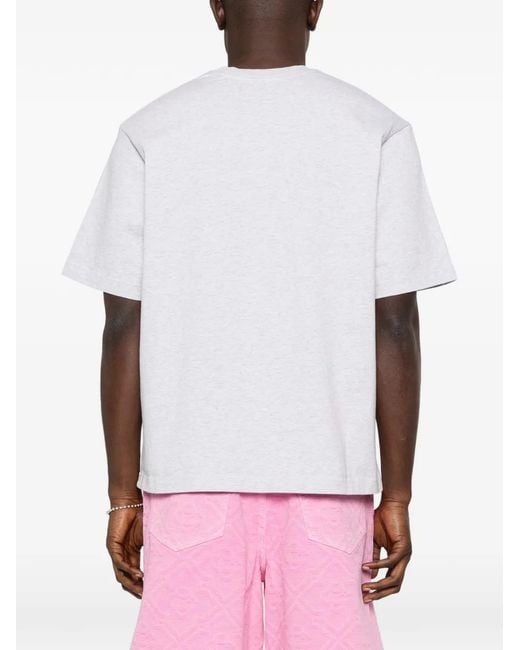 Casablanca White Logo-Print T-Shirt for men