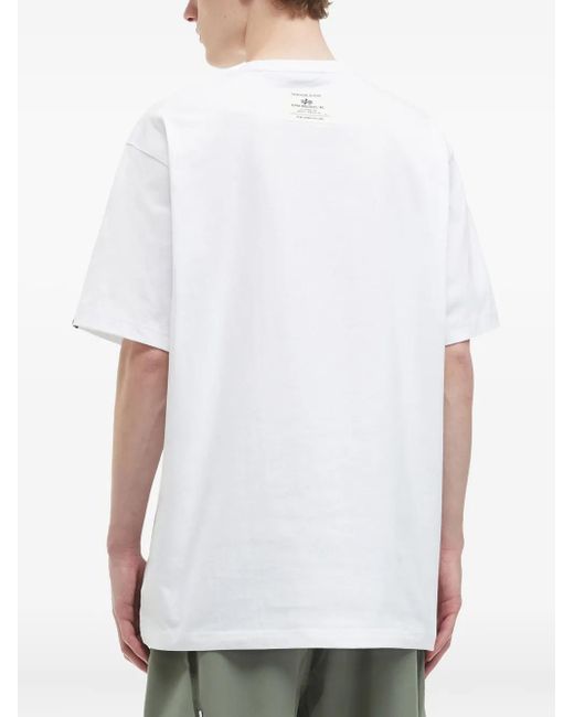 Alpha Industries White Air Force-Patch T-Shirt for men