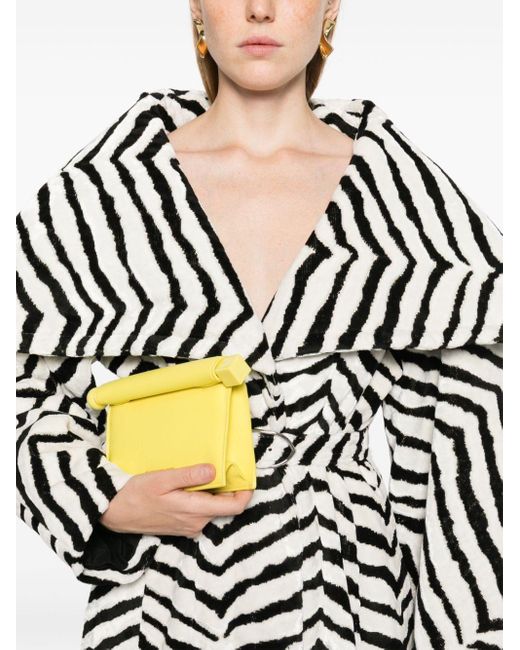 Cappotto zebrato Le Manteau Caruso female NERO 40 di Jacquemus in Bianco Lyst