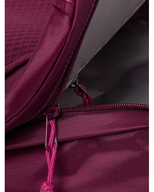 Helly Hansen Purple Explorer Logo-Plaque Mesh-Panels Backpack