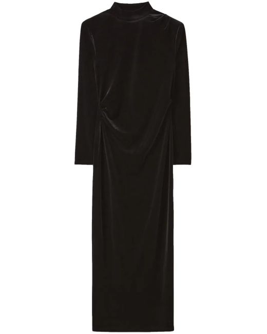 Claudie Pierlot ベルベット マキシドレス Black