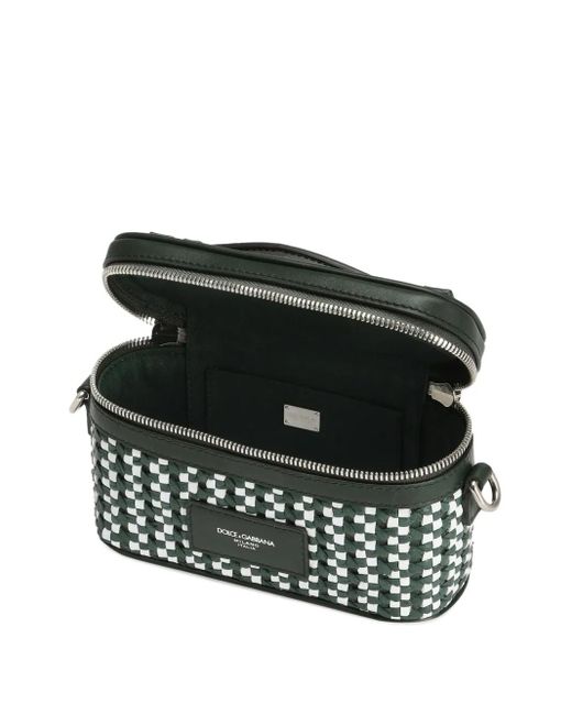 Dolce & Gabbana Black Mini Atene Cross Body Bag for men