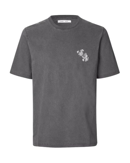 Samsøe & Samsøe Gray Saphil T-Shirt for men