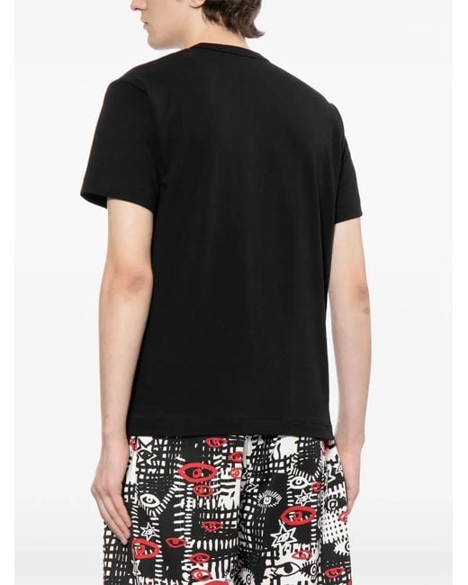 COMME DES GARÇON BLACK Black Logo Graphic Print T-Shirt