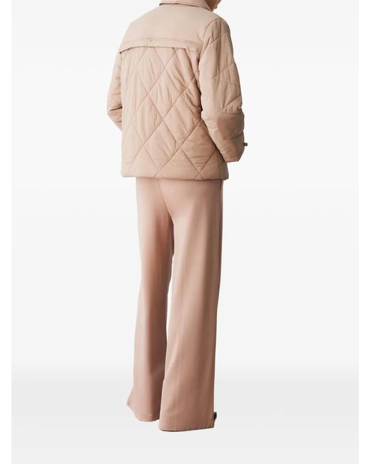 Liu Jo Natural Quilted Belted Jacket