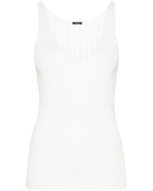 Joseph White Satiny Tank Top
