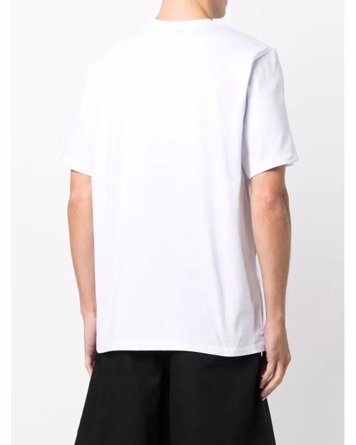 MSGM White Logo T-shirt for men