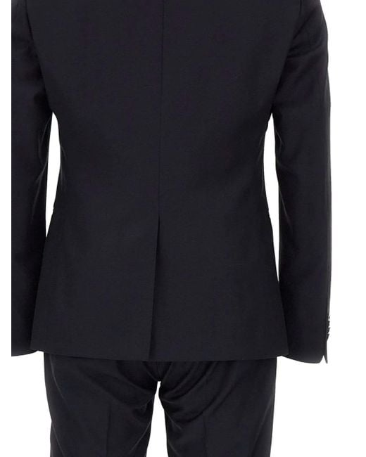 Corneliani Black Single-Breasted Suit for men