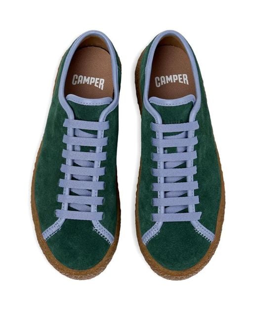 Camper Green Peu Terreno Suede Lace-Up Sneakers
