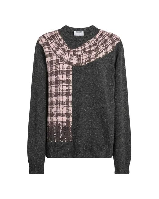 Moschino Black Sweat À Imprimé Trompe-L'Œil