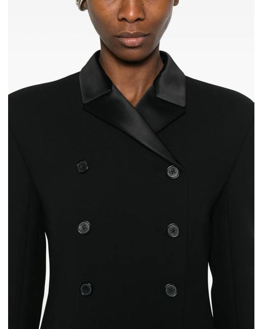 Khaite Black Sabel Double-Breasted Jacket