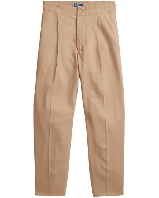 Polo Ralph Lauren Natural Cropped Tapered Trousers
