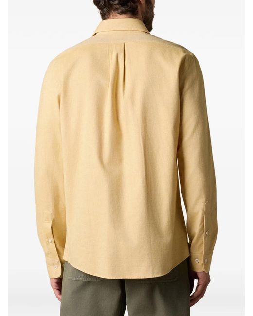 Brooks Brothers Natural Spread-Collar Cotton Shirt for men