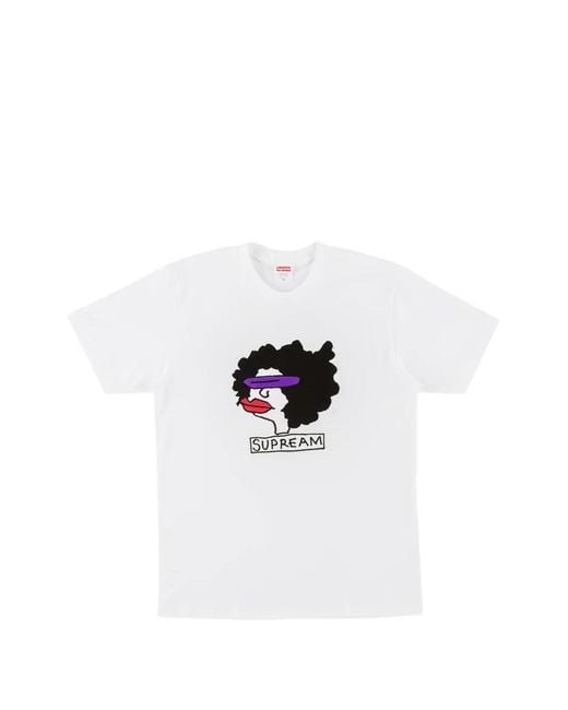 Supreme White Gonz Ramm Cotton T-Shirt for men
