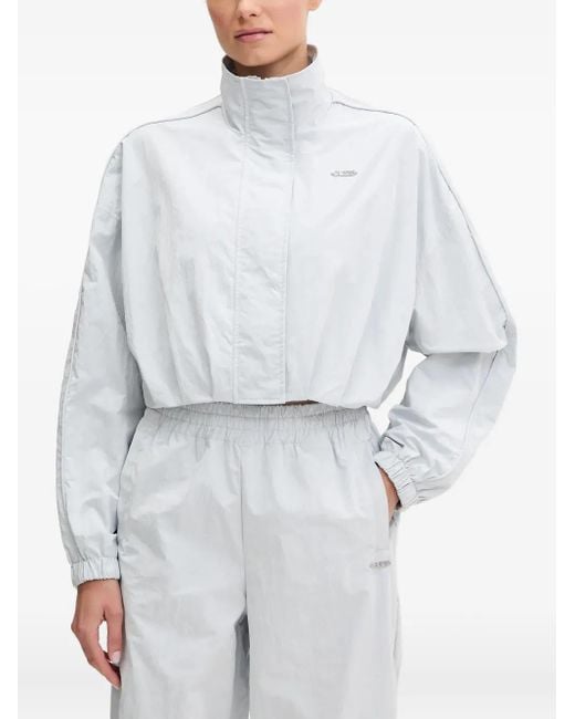 Guess White Nina Cropped Jacket