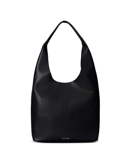 Calvin Klein Black Shoulder Bag Coated Fabric
