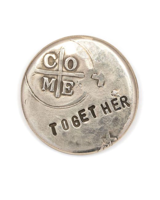 Werkstatt:münchen Natural Come Together Sterling-silver Badge for men