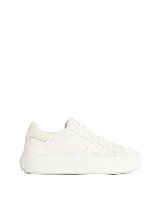 Hogan White 'H705' Lear Sneakers