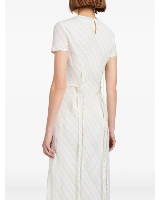 Proenza Schouler White Joss Stripe Woven Maxi Dress
