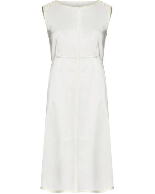 MM6 by Maison Margiela White Sleeveless Midi Dress