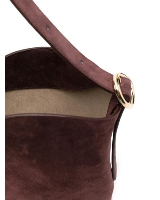 Joseph Purple M Fold Suede Bucket Bag