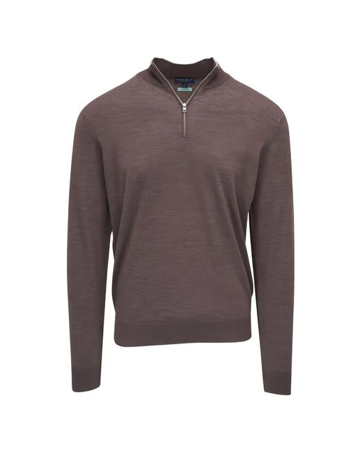 Jersey con cremallera Peter Millar de hombre de color Brown