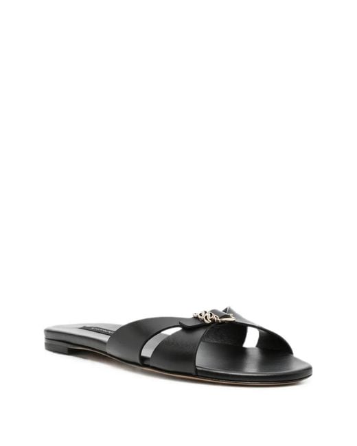 Casadei White Logo-Plaque Sandals