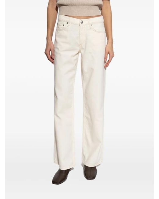 Rag & Bone Natural Straight-Leg Jeans