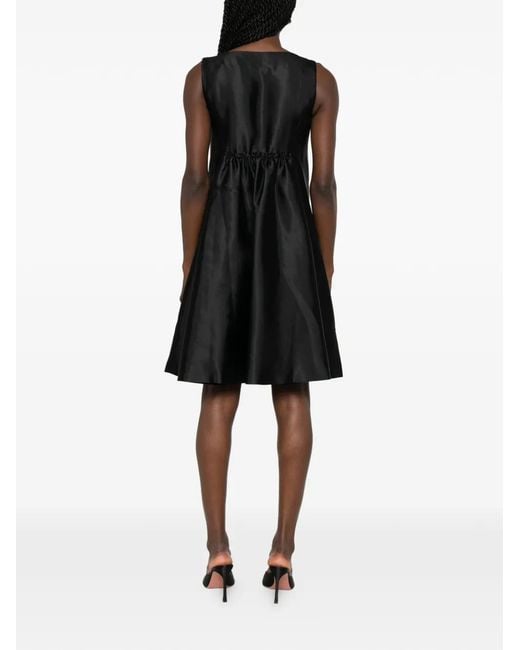 Alberta Ferretti Black Sequin-Embellished Mini Dress