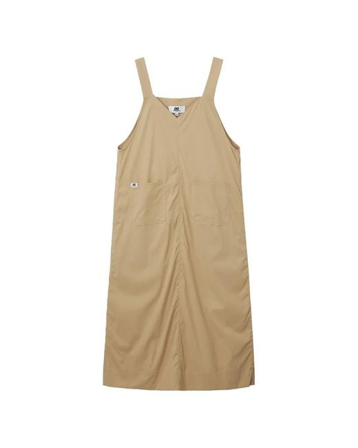 Chocoolate Natural Patch-Pocket Midi Dress