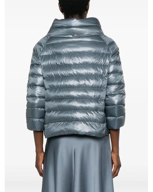 Herno Blue Sofia Quilted Puffer Jacket