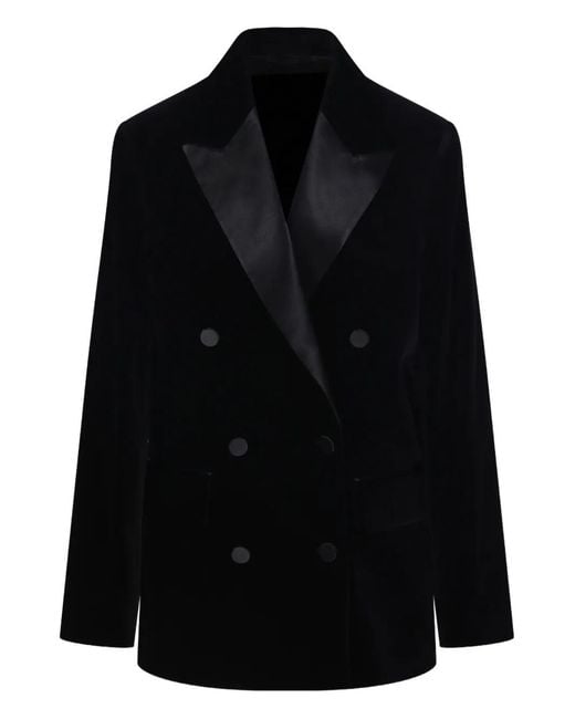 Golden Goose Deluxe Brand Black Double-Breasted Blazer