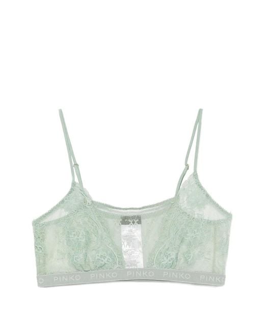 Pinko Green Lace Logo-Underband Bra