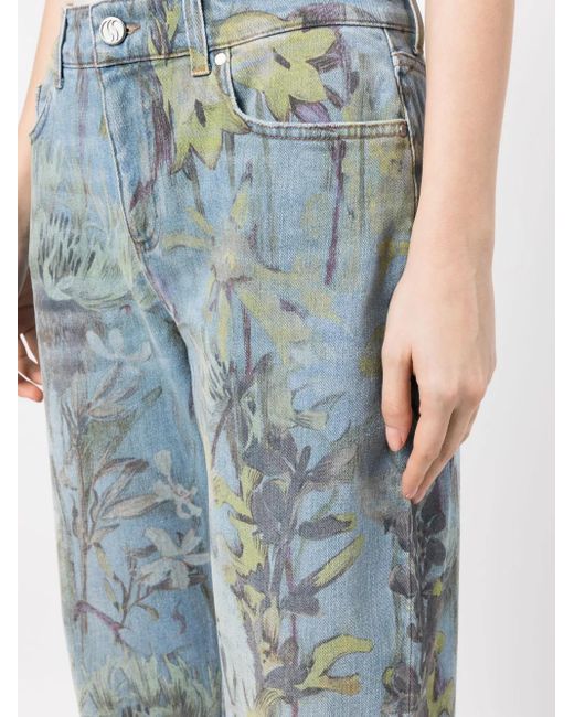Stella McCartney Blue Rewild Flora Denim Trousers