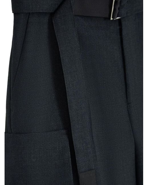Sacai Blue Belted Mcargo Pockets