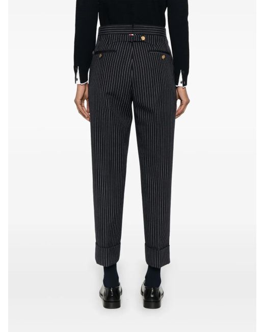 Thom Browne Blue Pinstripe Trousers