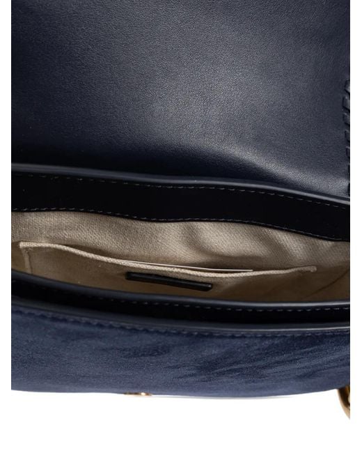 MICHAEL Michael Kors Blue Medium Josie Logo-Lettering Shoulder Bag