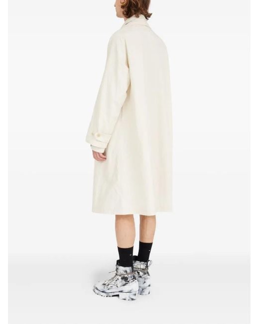 Maison Margiela Trenchcoat Met Puntkraag in het White voor heren