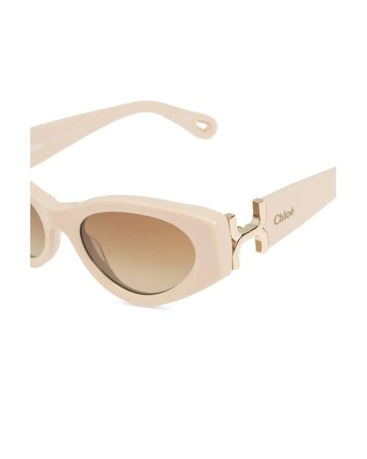 Chloé Natural Marcie Cat-Eye Sunglasses