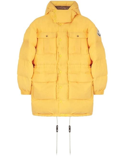 Moncler Yellow X Long Parka Coat