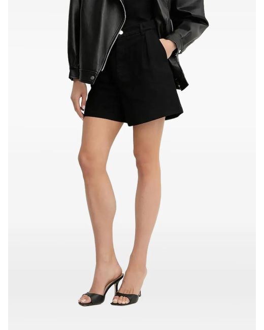 Shorts A Vita Alta Con Pieghe di Liu Jo in Black
