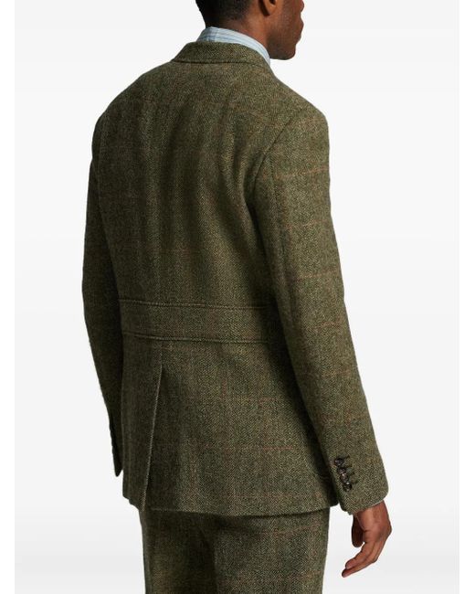 メンズ RRL ヘリンボーン パッチポケットジャケット Green