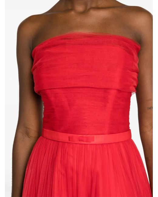 Abito Lungo Con Spalle Scoperte di Ana Radu in Red