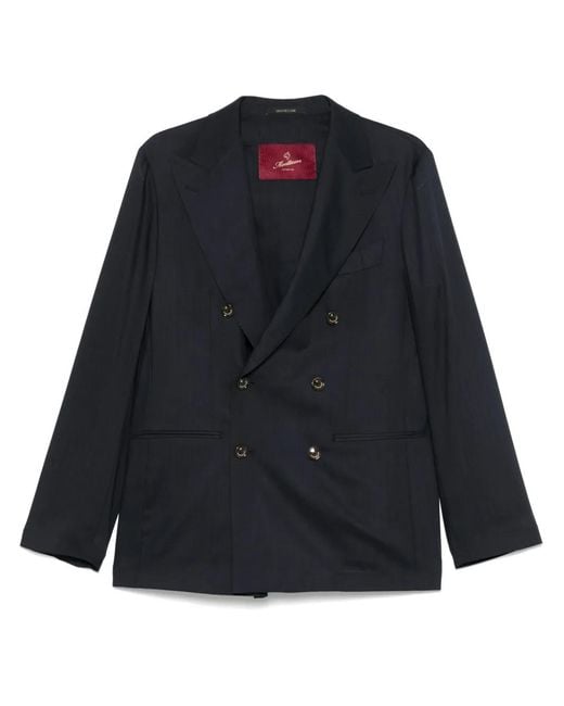 Montecore Blue Virgin Wool Blazer for men
