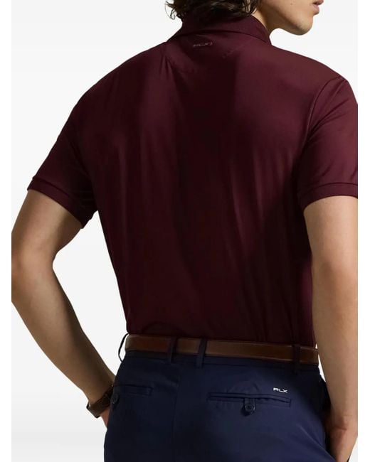 Ralph Lauren Red Short-Sleeve Polo Shirt for men